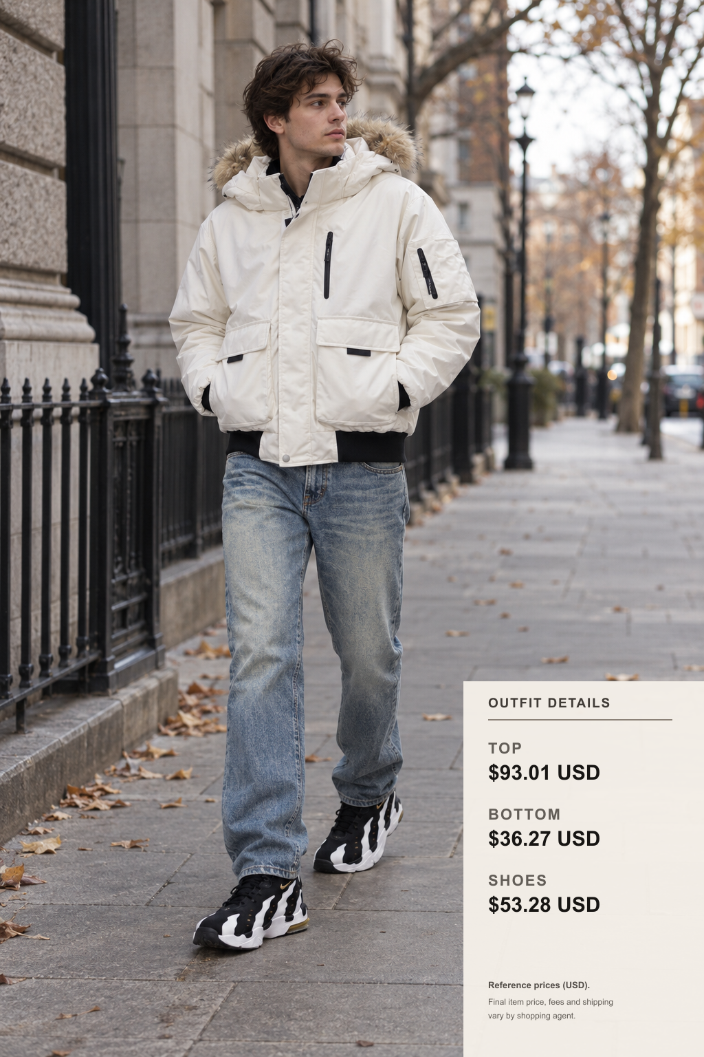 Loewe Jacket: 3 Fall-Winter Looks outfit 1 full-body street style for pandabuy