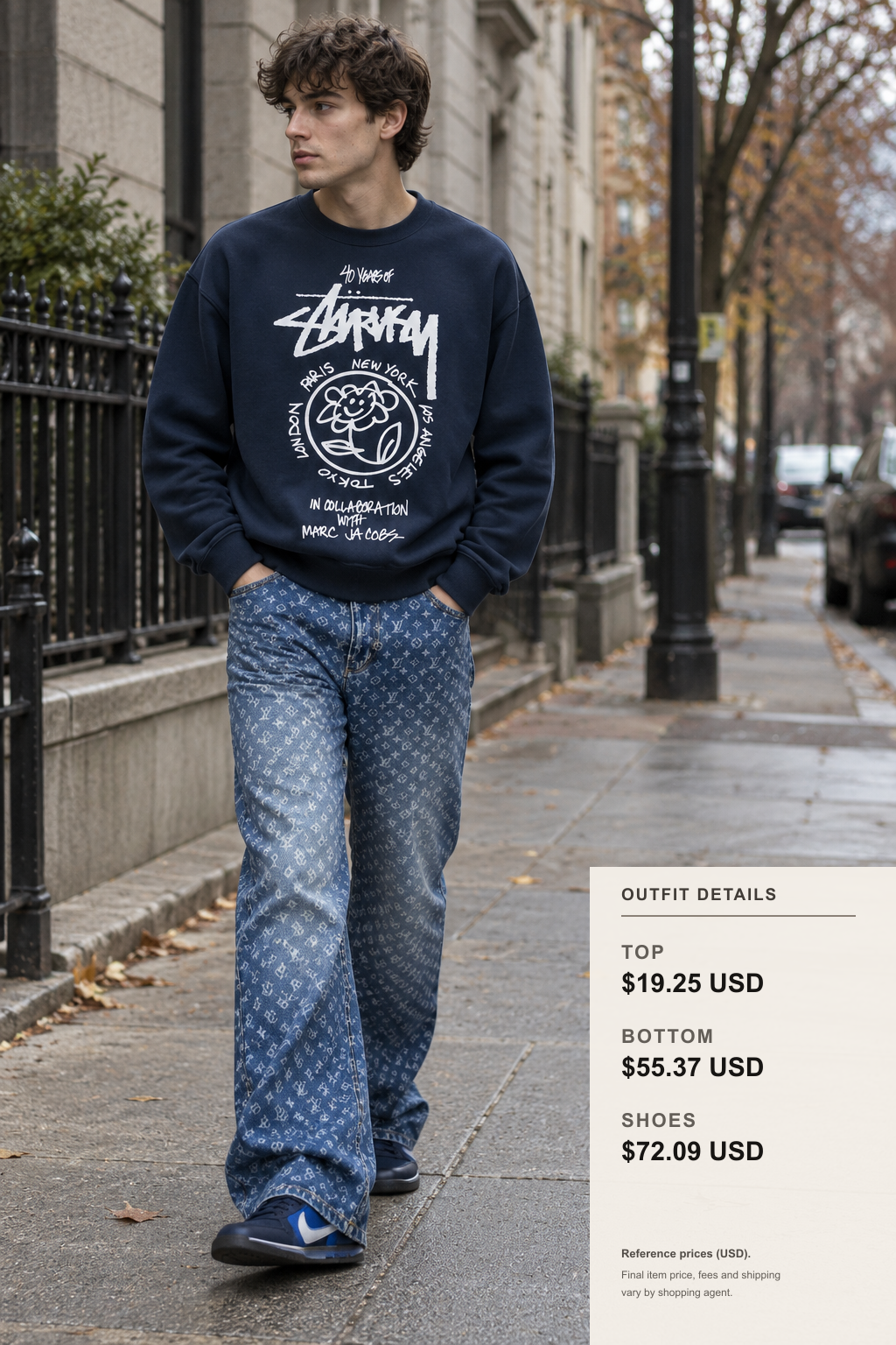 nike stussy Hoodie Fall Layering Ideas outfit 1 full-body street style for fashionreps