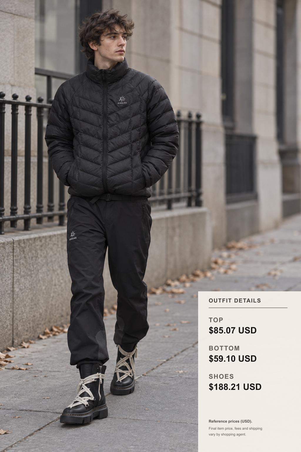 Kailas Reversible Puffer Layers for Cold Commutes outfit 1 full-body street style for fashionreps