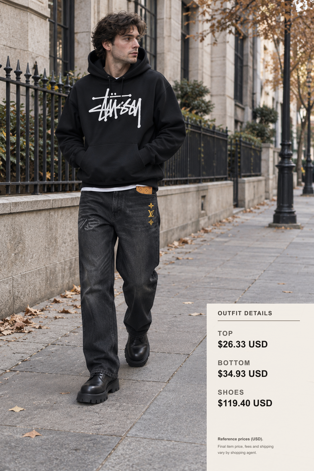 nike stussy Hoodie Fall Layering Ideas outfit 2 full-body street style for fashionreps