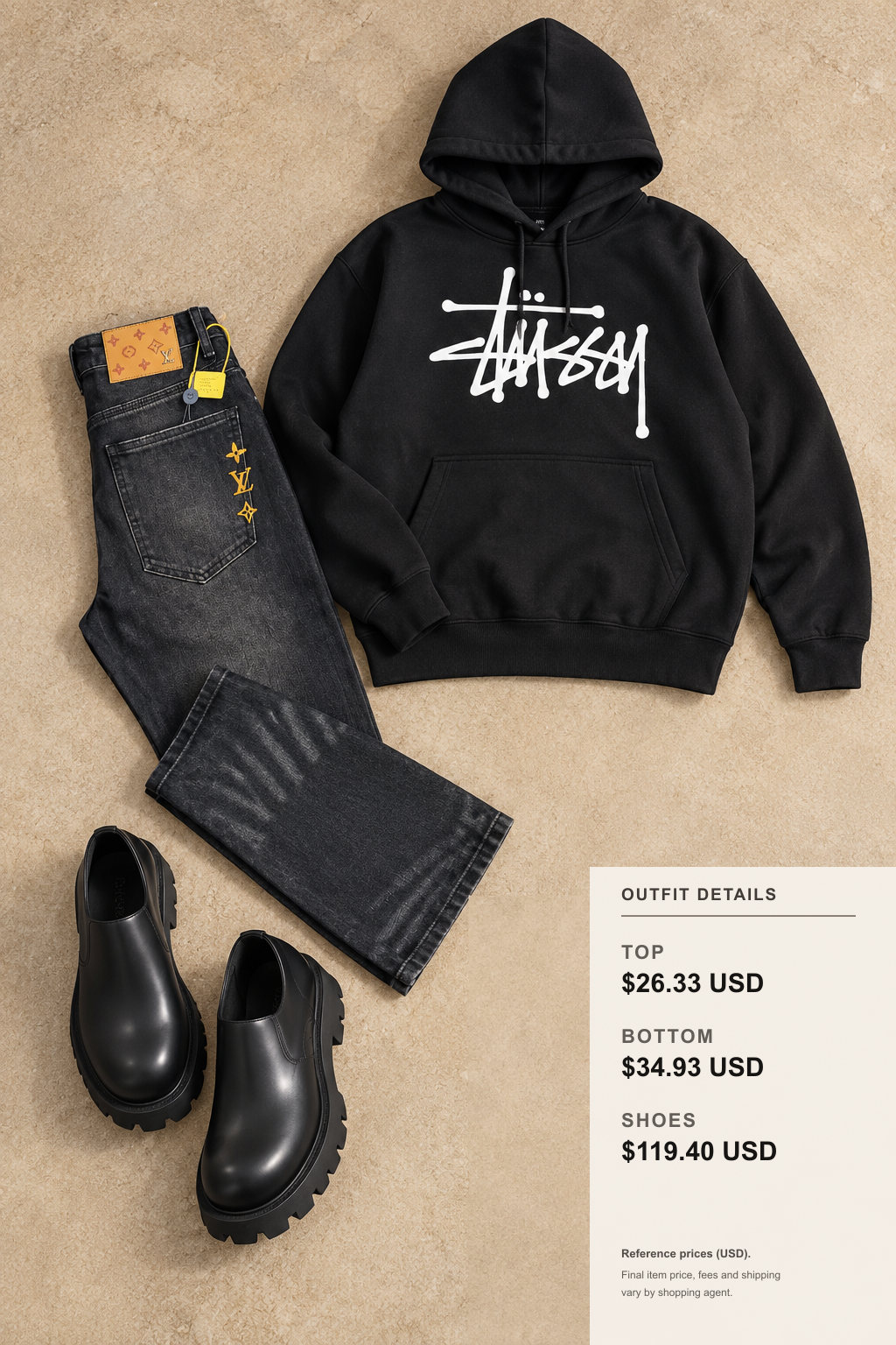 nike stussy Hoodie Fall Layering Ideas outfit 2 editorial flat lay for fashionreps