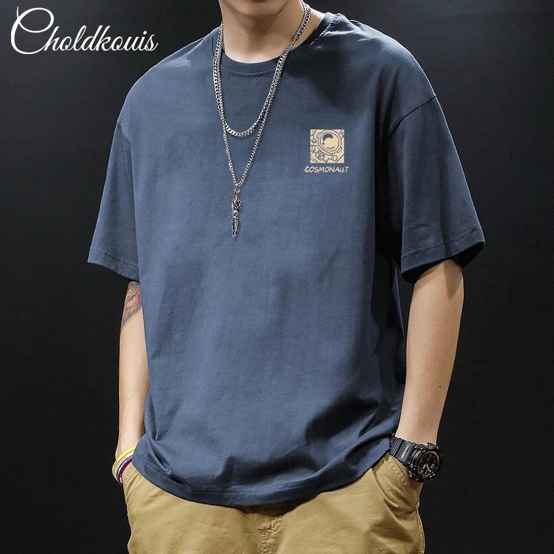 Foreign Trade Blue T-Shirt Review: A $5.97 Cotton Crewneck in the Drop-Shoulder Streetwear Cut