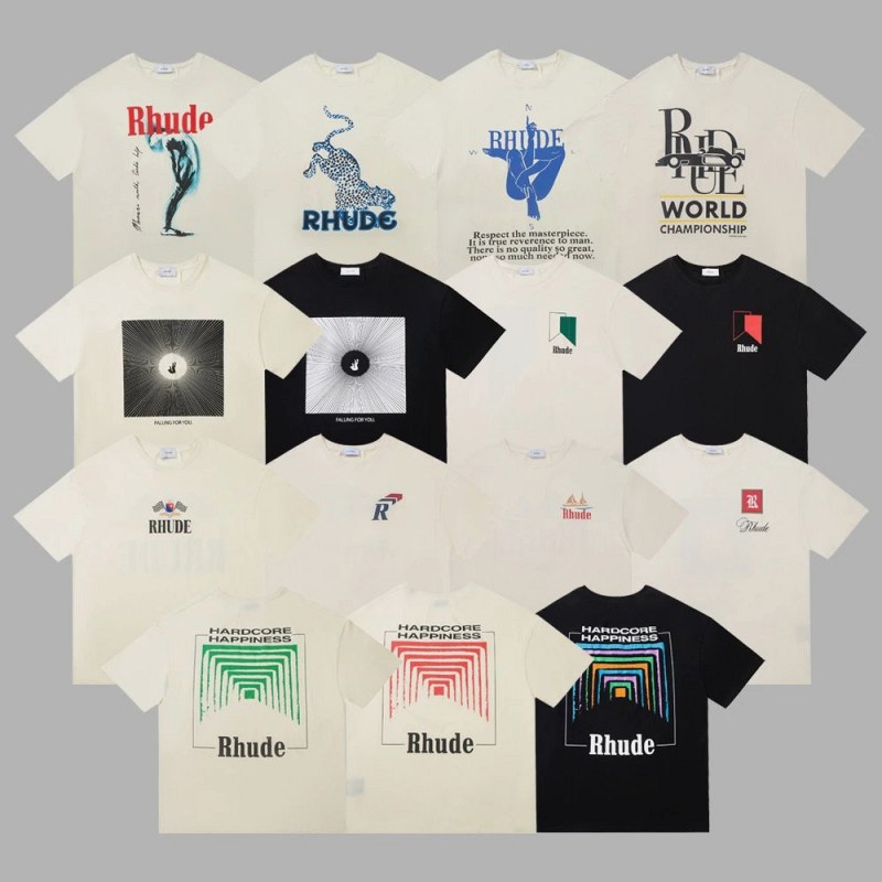 Rhude Multicolor Tee Collection Review: 42 Colorways, One Sizing Question